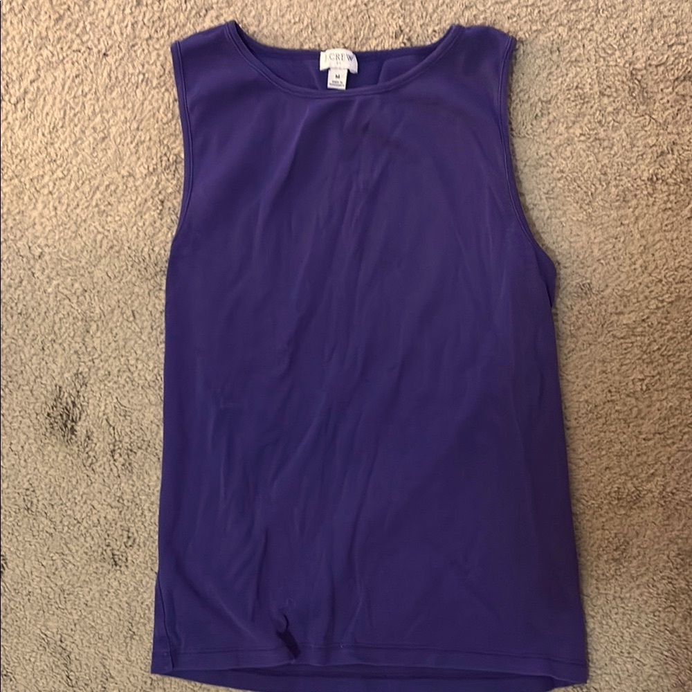 J. Crew Rich Purple Tank Top